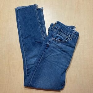 Frank & Eileen Blue Cropped Ankle Jeans